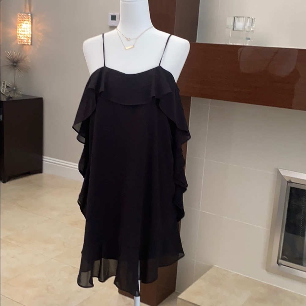 Black ruffled dress!